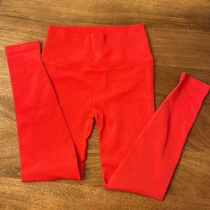 Red Victoria’s Secret workout set